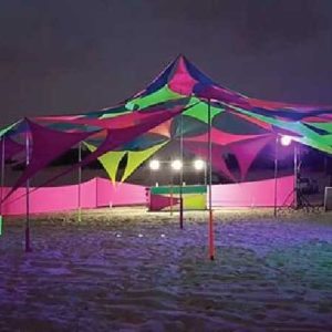אוהלי לייקרה צבעוניים לאירועים | פניקס אירועים