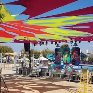 אוהלי לייקרה צבעוניים לאירועים | פניקס אירועים