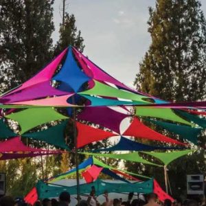 אוהלי לייקרה צבעוניים לאירועים